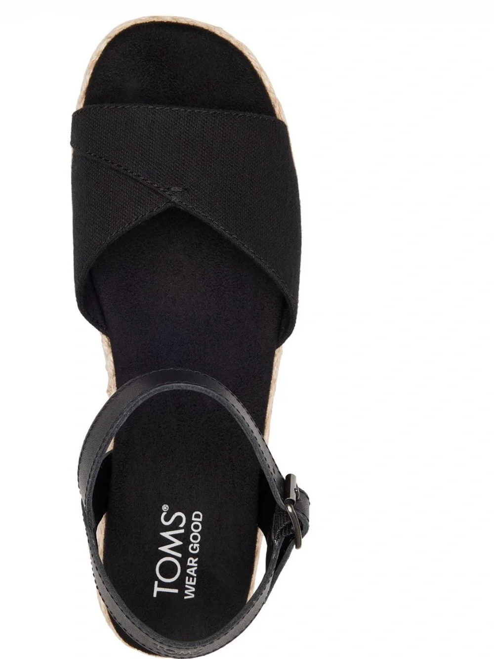 TOMS Women's Abby Braided Espadrille Flatform Sandals size 10